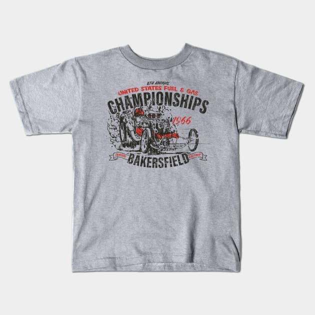 United States Fuel and Gas Championships 1966 Kids T-Shirt by JCD666